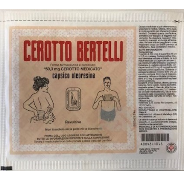 Cerotto Bertelli*medio Cm16x12 -ULTIMI ARRIVI-OFFERTISSIMA-PRODOTTO ITALIANO-