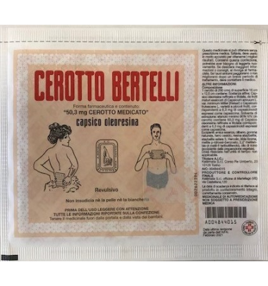 Cerotto Bertelli*medio Cm16x12 -ULTIMI ARRIVI-OFFERTISSIMA-PRODOTTO ITALIANO-