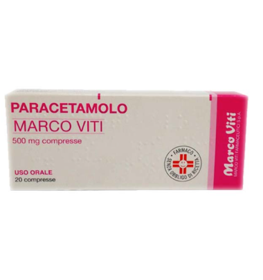 PARACETAMOLO M.VITI*20CPR500MG