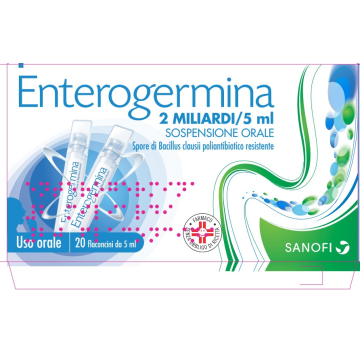 Enterogermina*os 20fl 2mld/5ml -OFFERTISSIMA-ULTIMI PEZZI-ULTIMI ARRIVI-PRODOTTO ITALIANO-