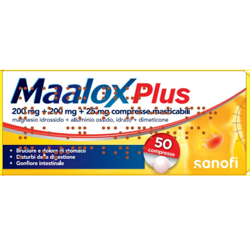 MAALOX PLUS*50CPR MAST -ULTIMI ARRIVI-PRODOTTO ITALIANO-OFFERTISSIMA-ULTIMI PEZZI-