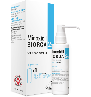 MINOXIDIL BIORGA*SOL CUT 60ML2%