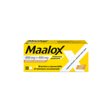 MAALOX*30CPR MAST 400+400MG S/Z