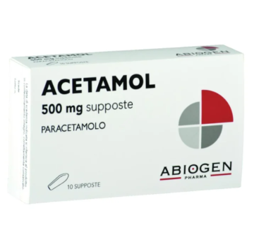 ACETAMOL*BB 10 SUP. 500 MG