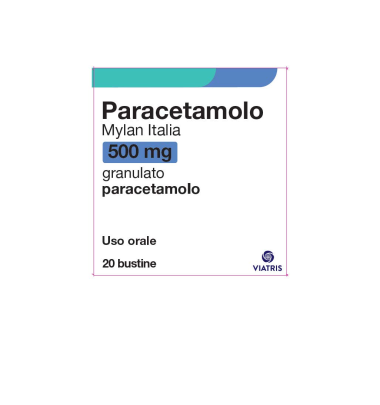 PARACETAMOLO MYL*20BUST 500MG