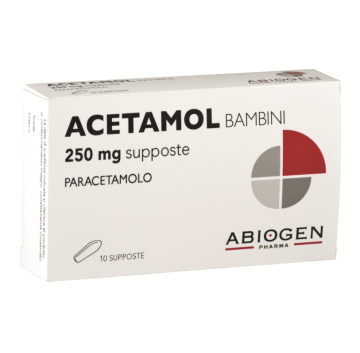 ACETAMOL*NIPIO 10 SUP 250 MG