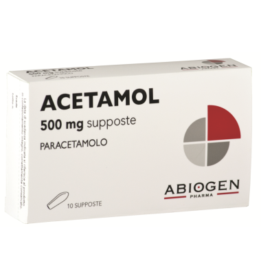 ACETAMOL*BB 10 SUP. 500 MG