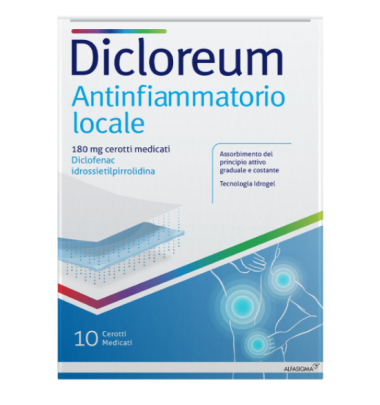 Dicloreum Ant Loc*10cer Med180 -OFFERTISSIMA-ULTIMI PEZZI-ULTIMI ARRIVI-PRODOTTO ITALIANO-
