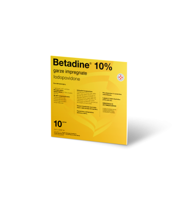 BETADINE 10%*10GARZE 10x10 -OFFERTISSIMA-ULTIMI PEZZI-ULTIMI ARRIVI-PRODOTTO ITALIANO-