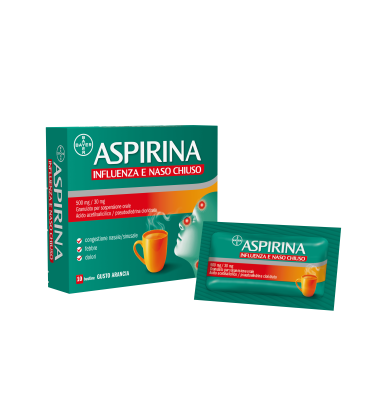 ASPIRINA INFLUENZA NASO CH*10BST -OFFERTISSIMA-ULTIMI PEZZI-ULTIMI ARRIVI-PRODOTTO ITALIANO-
